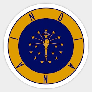 Indiana Flag Decal Sticker